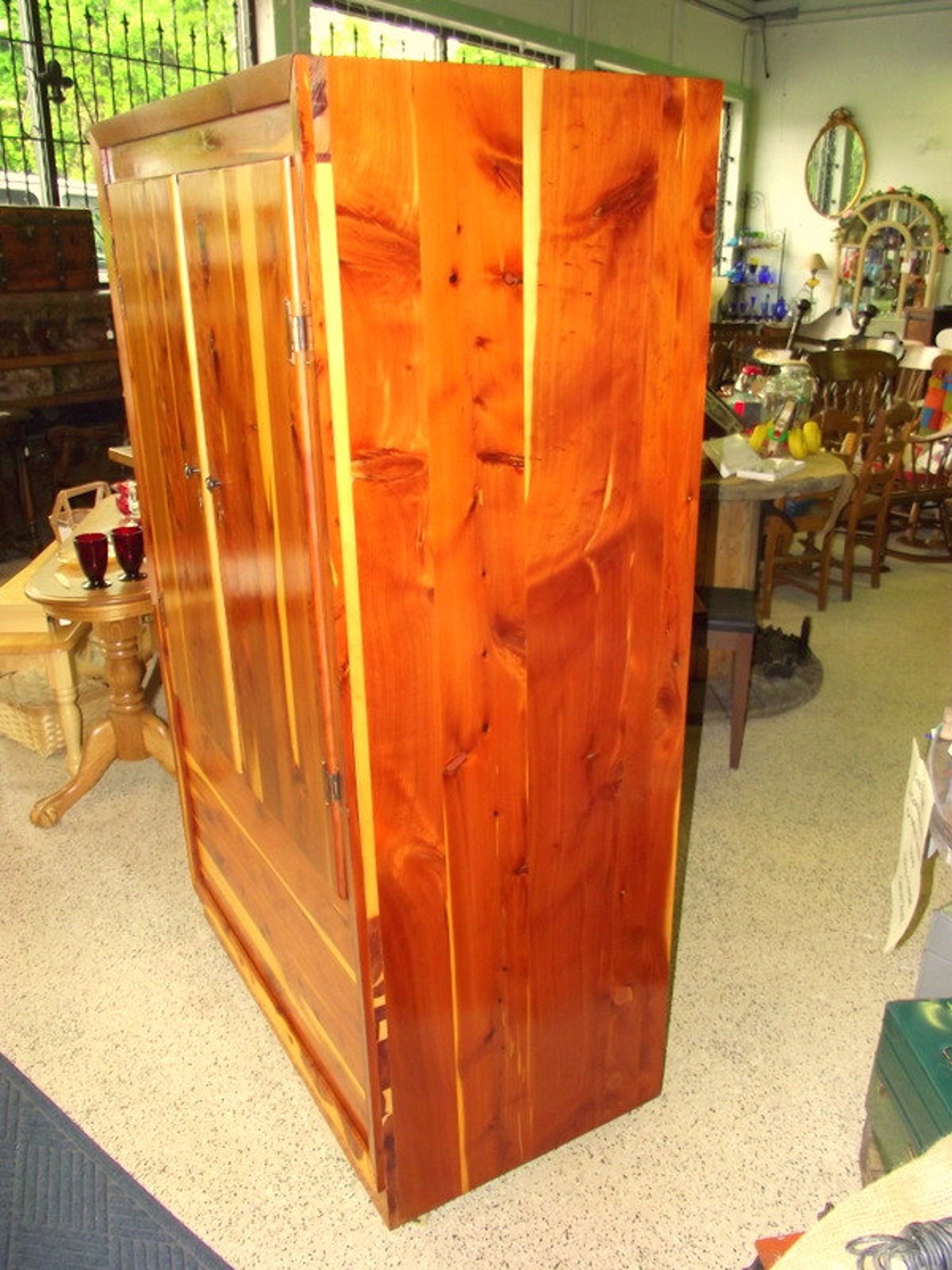 Genuine Murphy Solid CEDAR Armoire Wardrobe Closet with Double Etsy