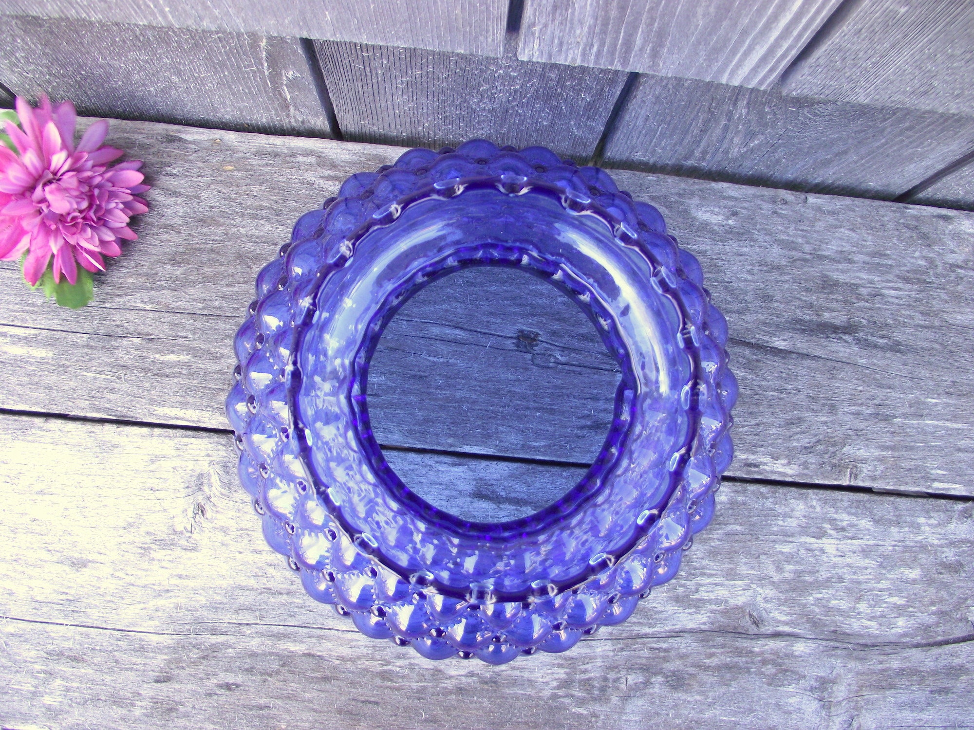 Cobalt blue sale glass lamp shades