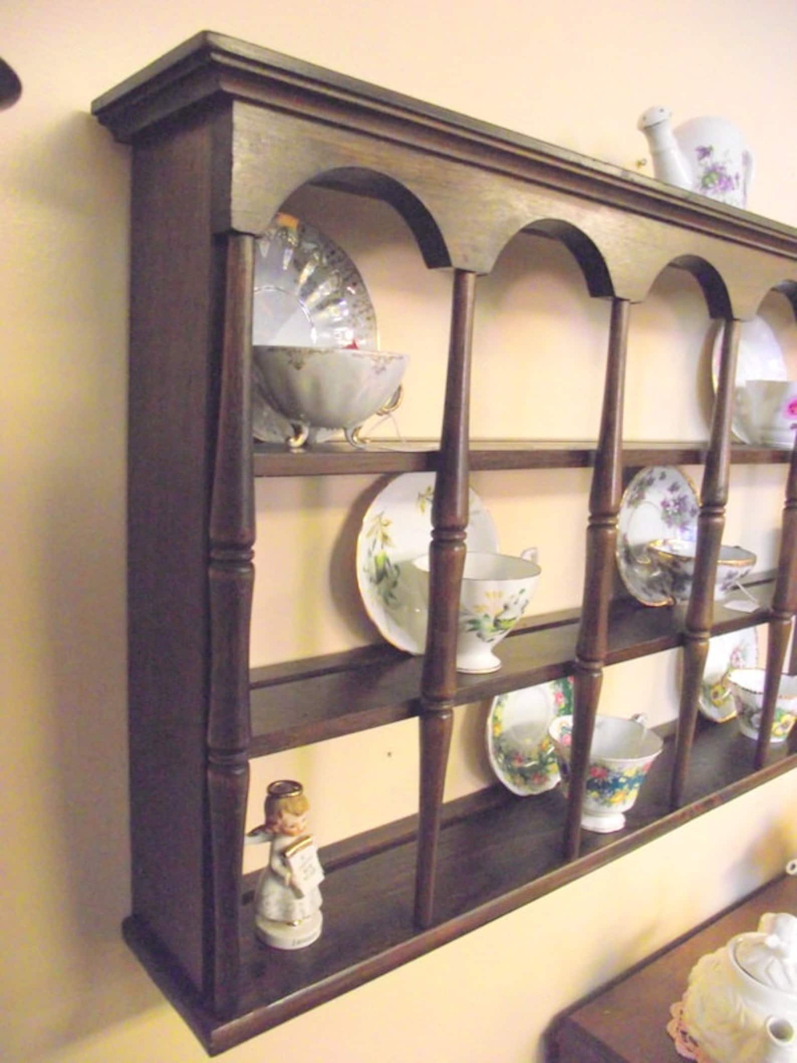 Wooden Tea Cup Display Shelf at Lydia Gaither blog