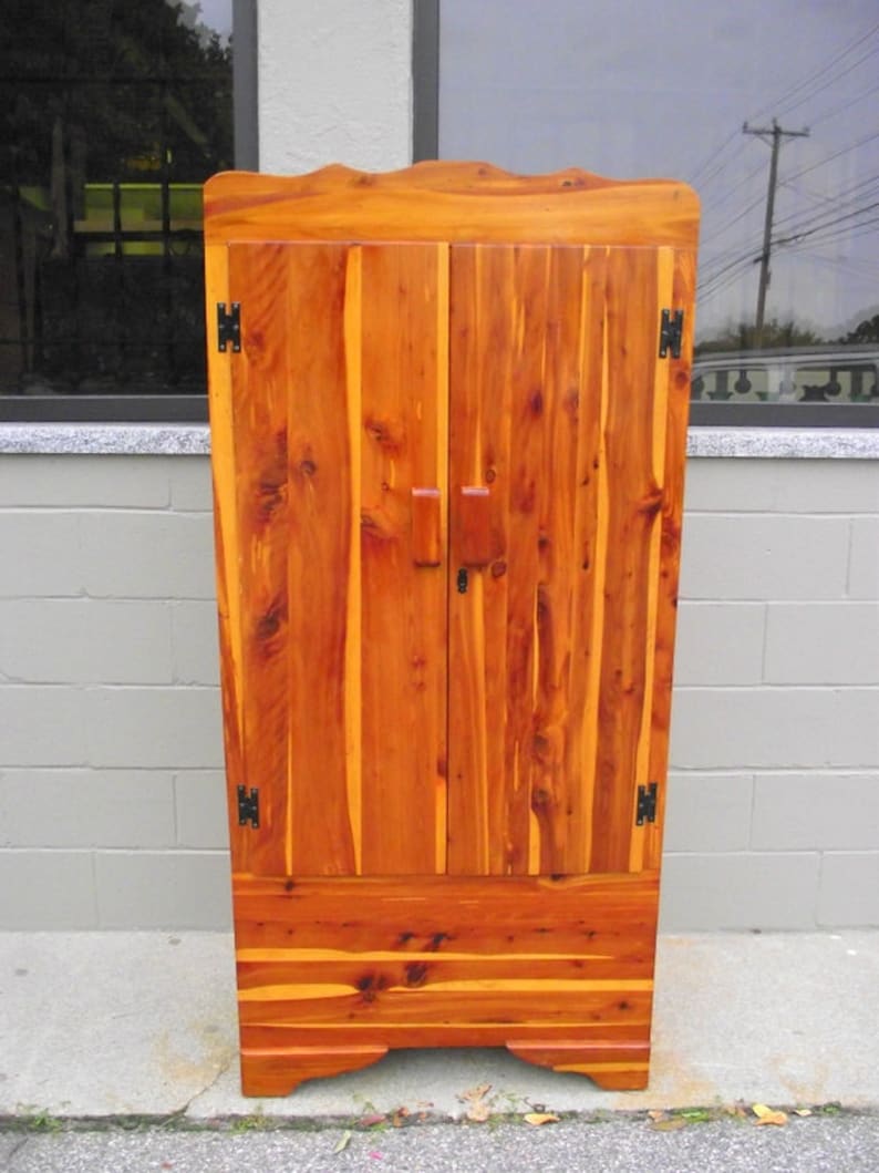 Genuine Solid CEDAR Armoire Wardrobe Closet with Double Doors Etsy