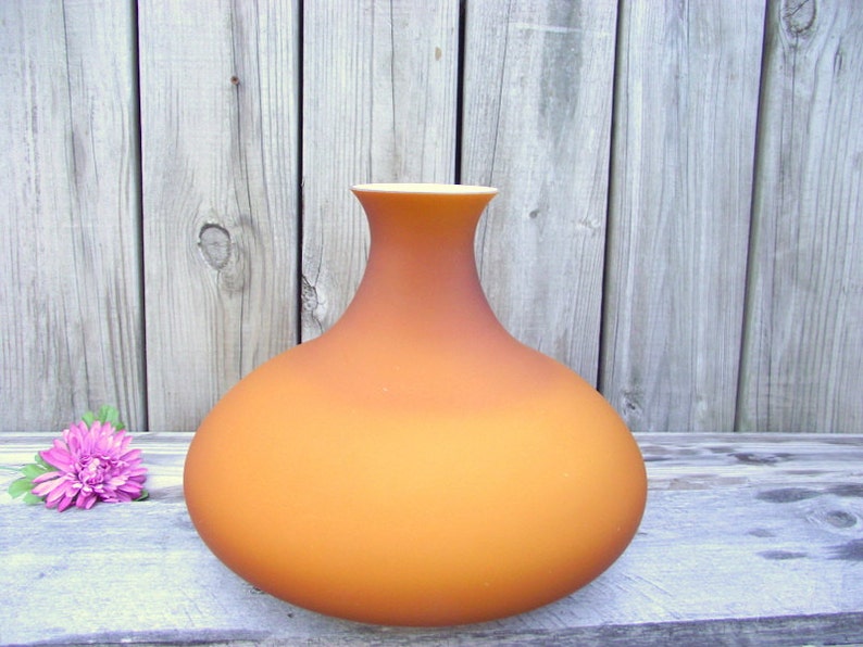 Tam O Shanter Amber Lamp Shade Vianne Cased French Glass Replacement Light Lampshade Gold Satin Milkglass Globe 9 Fitter Parlor Student