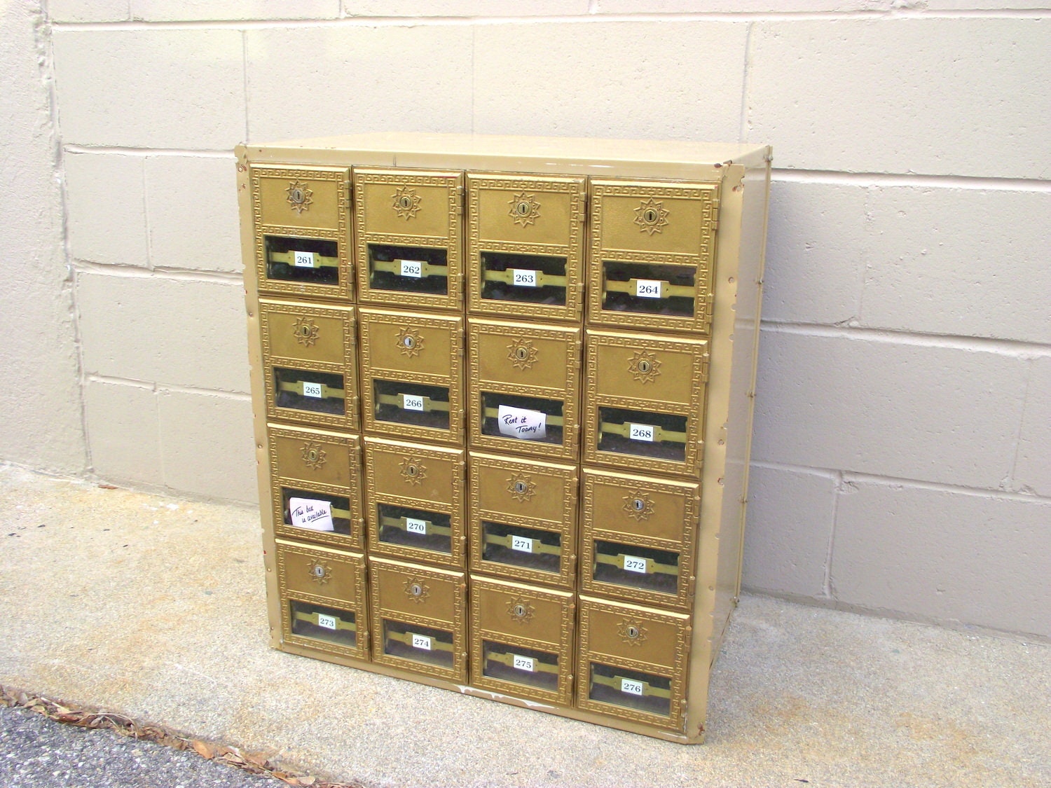 Post Office Box Mail PO Boxes UNIT Brass Gold Doors Bar Etsy