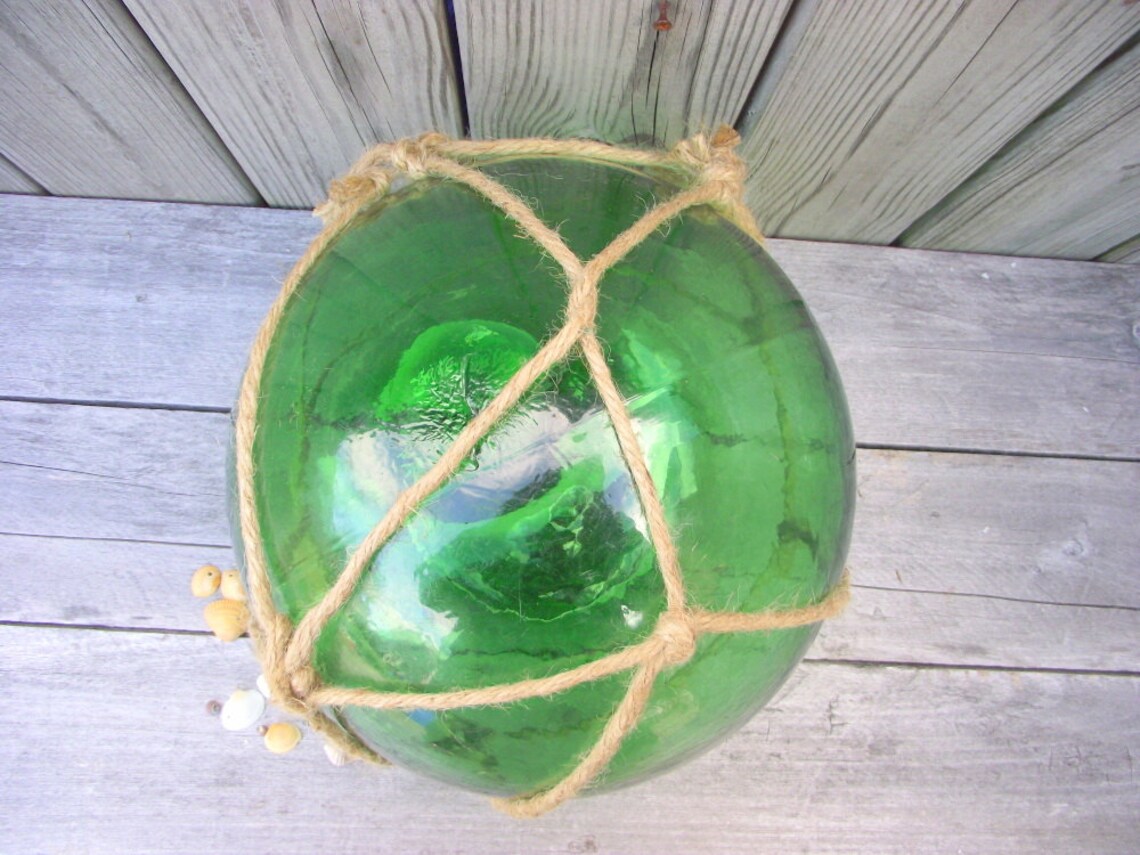 HUGE 12 Japanese Fishing Float Antique Glass Buoy Etsy