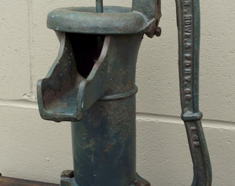 Antique Littlestown HDWE FDRY Co Cast Iron Well Water Pitcher Hand Pump - Off GRID Farm House - Primitive Industrial  Yard Art Decoration #2