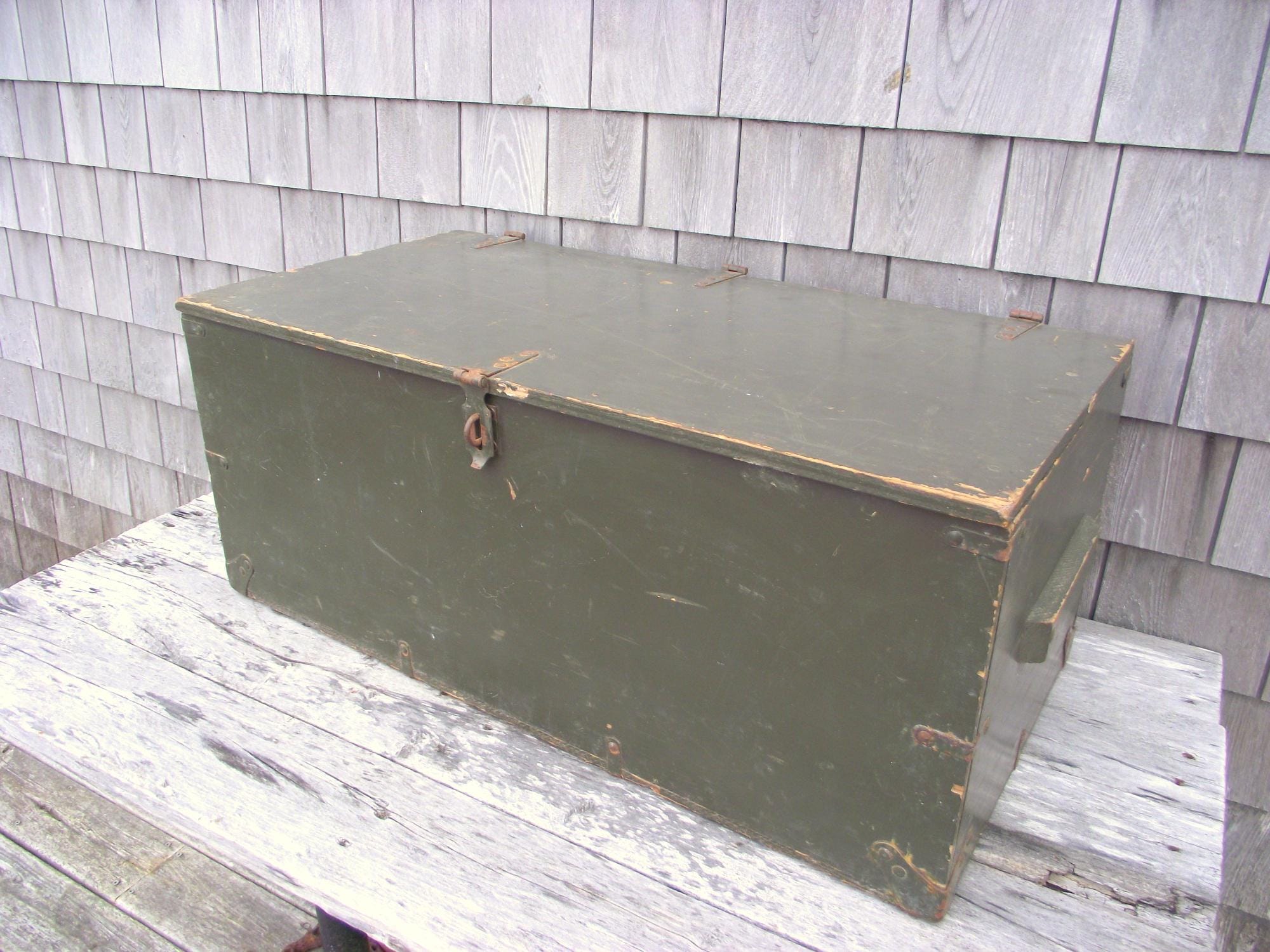 ビンテージ　米軍 US ARMY 希少 フットロッカ－ トランクBOX ビンテージ 米軍 US ARMY 希少 フットロッカ－ トランクBOX