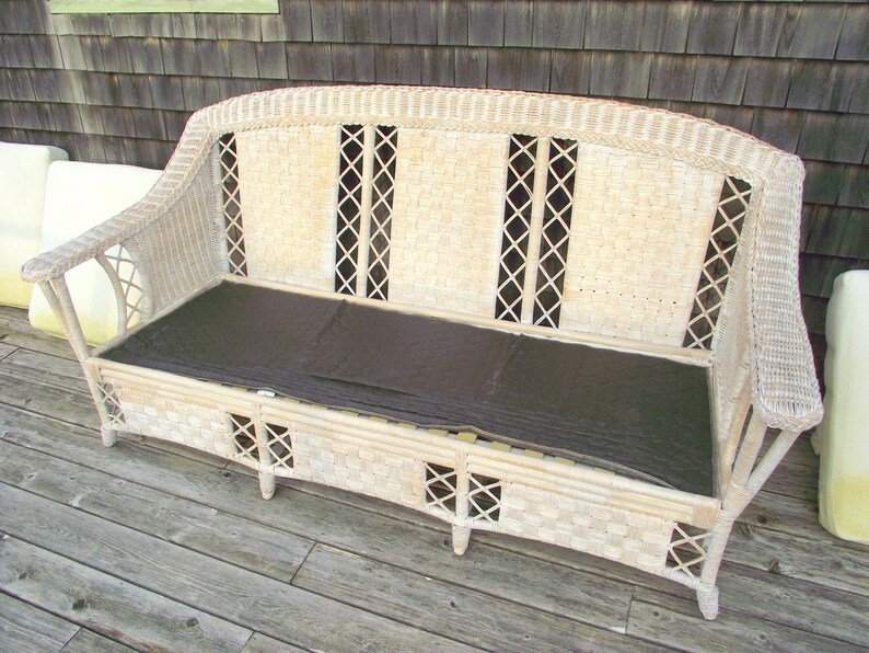 Stunning Bar Harbor Henry Link Wicker Rattan SOFA Couch Set Etsy