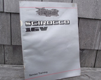 Service Training Repair Manual VW Scirocco - Volkswagen Collectible 1986
