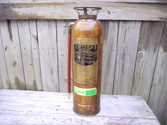 美術品・アンティーク・コレクション Badger's Fire Extinguisher ランプ