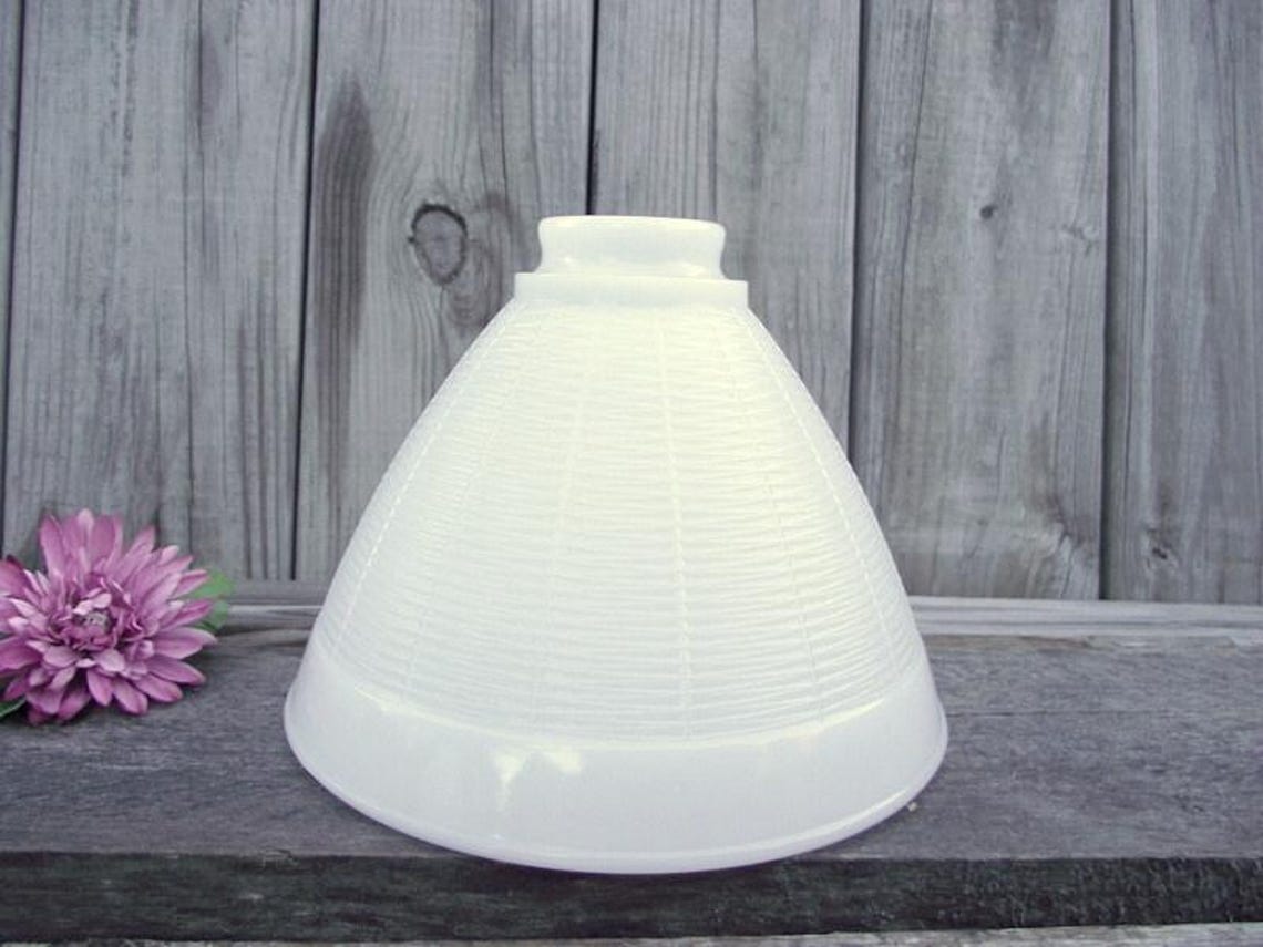 Glass Torchiere Diffuser Milk Glass Stiffel Torchiere Banquet Lamp SHADE Diffuser Reflector ...