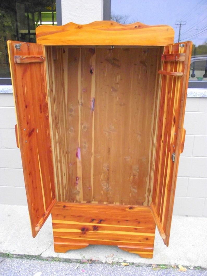 Genuine Solid CEDAR Armoire Wardrobe Closet with Double Doors Etsy