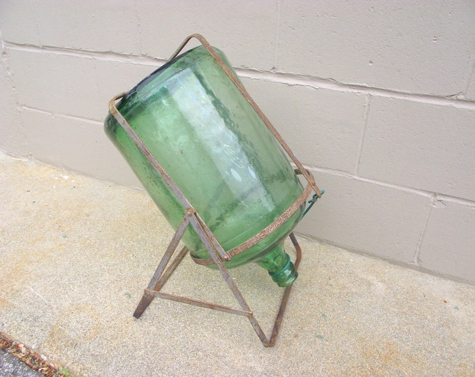 5 Gallon Carboy Demijohn Bottle Tipper Holder - Metal Stand Spring ...