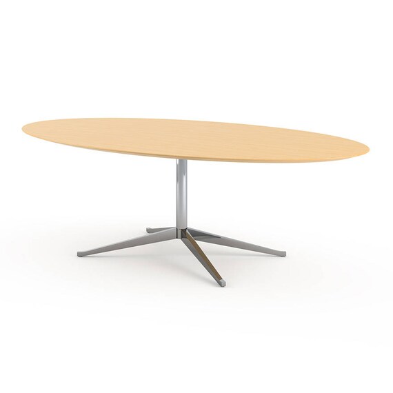 Florence Knoll Table Desk 96 Executive Office Conference Oak Genuine Mid Century Makes A Perfect Dining