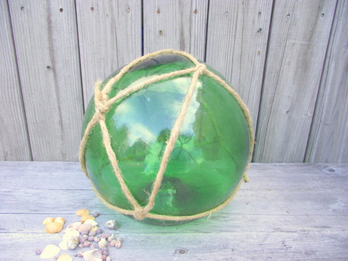 HUGE 12 Japanese Fishing Float Antique Glass Buoy Etsy