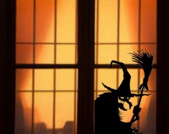Wicked Witch Large Halloween Window cling decor