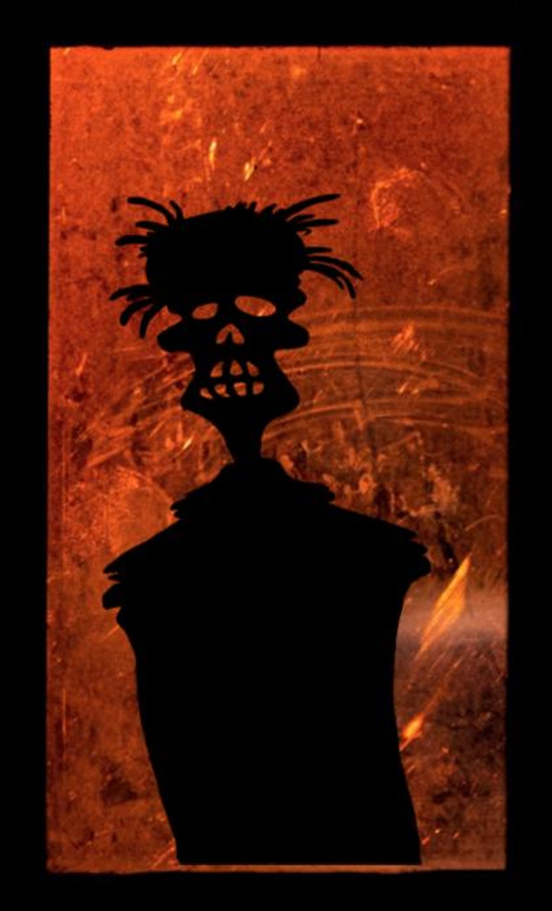 Large Spooky Zombie Halloween Window Cling Silhouette | Large Static ...