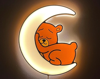 Bear Moonlet Lamp | ø25cm | dimmable nursery lamp | night light for kids