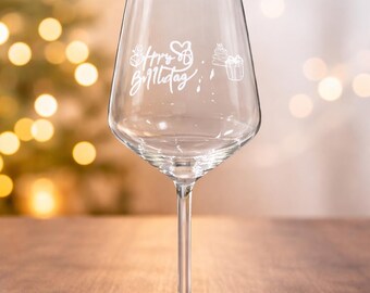 Copa de vino personalizada con grabado (nombre y texto personalizado), regalo para novia, esposa, Día de la Madre o cumpleaños.
