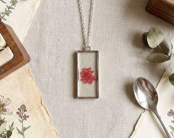 Pink Botanical Pendant