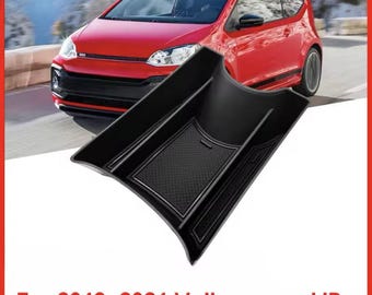 SHAOHAO Organizer Console Centrale Per VW UP! (2013-23), Seat Mii, Skoda Citigo - Portaoggetti In ABS Con Antiscivolo - 5