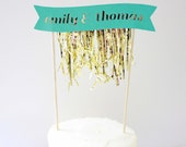 Gold-Fringe-Kuchen-Banner