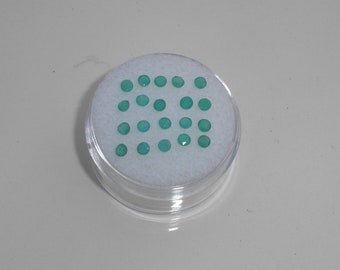 4 Pera esmeralda colombiana suelto facetas natural Gemas 5x3mm cada uno