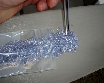 1 Carat Faceted Tanzanite Gems, Round 1.5mm, Blue-Purple