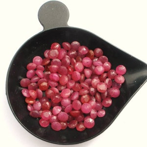 Over 1 Carat Natural Ruby Round Cut Loose Faceted Gems 4mm Each