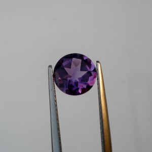 Amethyst Loose Faceted Round Natural Gem 8mm