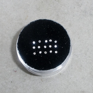 15 lose natürliche weiße Diamanten mit einem Durchmesser von 1 mm SI Qualität für Schmuckherstellung, Design und Kunsthandwerk