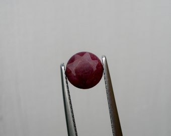 Red Ruby Round Loose Faceted Natural Gem 7mm