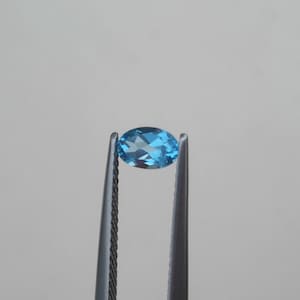 Swiss Blue Topaz Oval Natural Gem 6x4mm