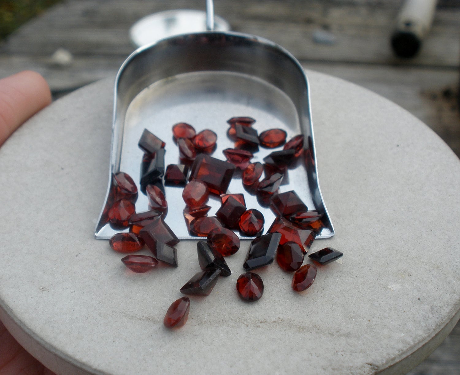 Red Garnet Gem Mix Over 25 carats