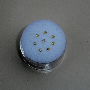 8 Gele Prinses Natuurlijke Diamanten Los Faceted 1.5mm Elk
