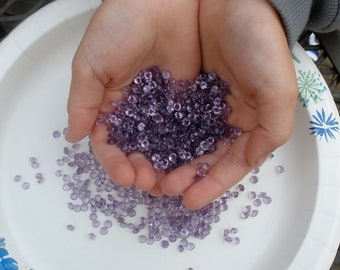 Amethyst 4mm round loose faceted natural gem mix parcel lot over 5 carats