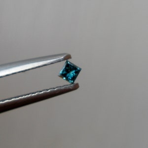Blue Princess Diamond loose faceted cut 2mm image 5