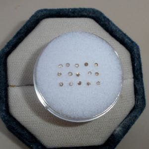 15 Champagne Natural Diamond Loose Faceted Rounds 1.2mm each for Jewelry and Crafts