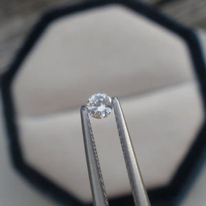3mm White Natural Diamond Loose Faceted Round SI-1 Clarity for Jewelry Making