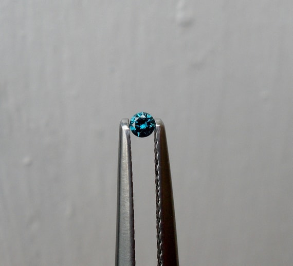 Blue Diamond Loose Faceted Round Natural Pair 2mm Blue Diamond Loose Faceted Round Natural Pair 2mm