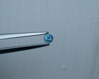 Blue sapphire round loose faceted natural gem 3mm