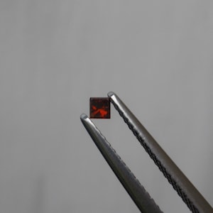 Cognac Red Princess Natural  Diamond 2mm