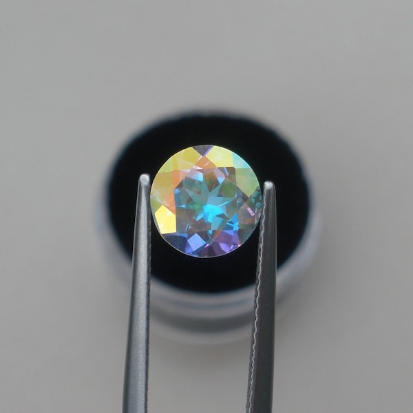 Mercury Mystic Topaz Round Loose Faceted Gem 10mm