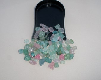 Tourmaline crystal rough  gem mix parcel lot over 50 carats