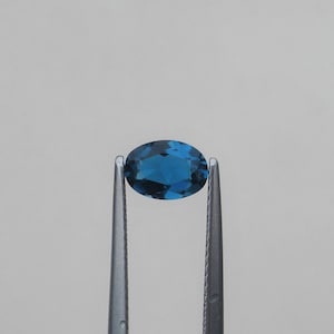 London Blue Topaz Oval Loose Faceted Natural Gem 7x5mm For Crafts, Collecting and Jewelry