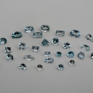 Aquamarine gem mix parcel over 5 carats