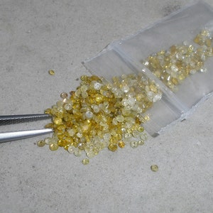 gelbe Diamant runde lose Paket über 1/4 Karat