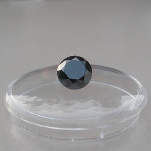 6mm Schwarz Naturdiamant lose facettierte runde 1.0 Karat