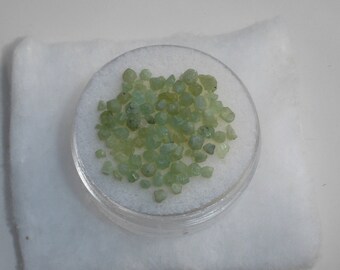 10 Carats Demantoid Garnet Crystal Gems 2mm to 3mm each