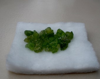 Arizona Peridot crystal rough gem mix parcel lot over 25 carats for Crafts and Wire Wrap Jewelry