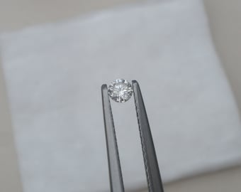 3mm White Natural Diamond Loose Faceted Round 0.10 carats