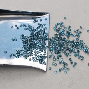Over 1/4 Carat Loose Blue Diamond Parcel 1.5mm image 1